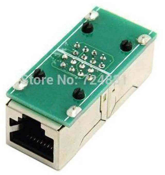 Main image of CAT6 RJ45 Female to Female Lan Connector Ethernet Network Cable Extension Adapter With Shield