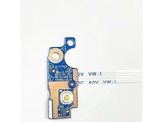 Alt view image 2 of 4 - For HP pavilion 15 15-AY 15-AC 15-AC039TX 15-BA 15-AF 250 255 G4 G5 TPN-C125 Power Button Board with Cable 435MW232L01 LS-C701P
