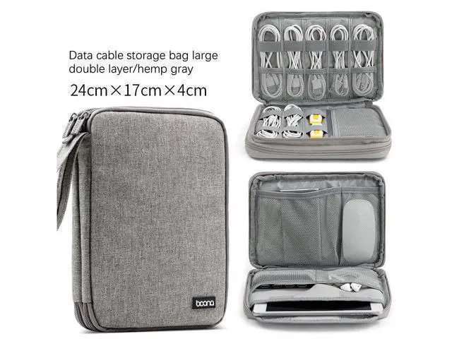 Alt view image 2 of 3 - BOONA Portable Waterproof Multifunctional Storage Bag for iPad Mini, Hard Disk Box, Headphone Cable, Data Cable, Phone