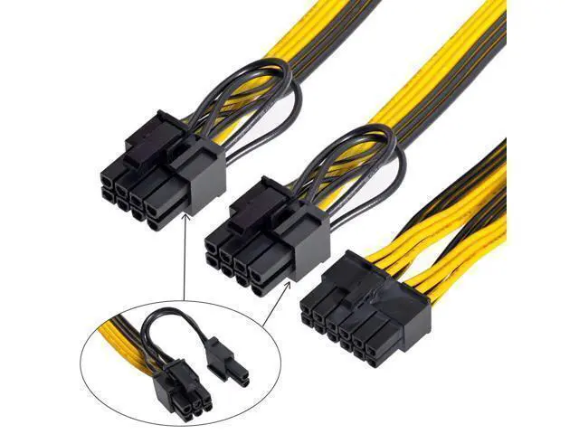 Alt view image 5 of 5 - 12Pin to ATX Dual 8Pin & 6Pin Splitter GPU Graphics Card Modular Power Supply Cable for 3080 3090 AX850 AX750 AX650
