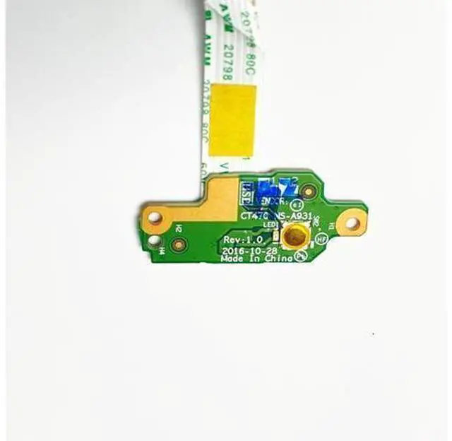 Alt view image 2 of 4 - For Lenovo Thinkpad T470 A475 laptop Power Button Board with Cable CT470 NS-A931 NBX0001JM00 00UR510 Repairing Accessories