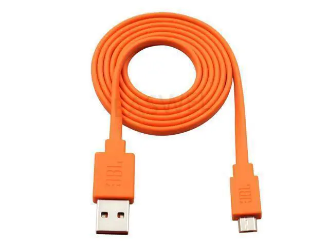 Alt view image 2 of 2 - Cable de carga USB naranja para JBL Charge 3 + Flip3 Flip2, Altavoz Bluetooth