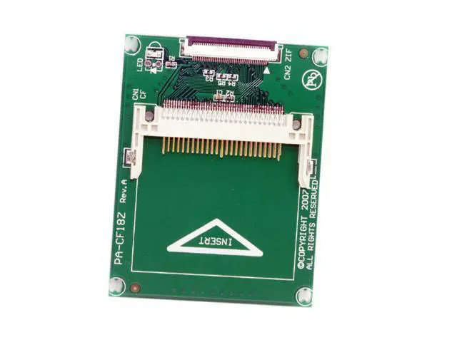 Alt view image 4 of 4 - CYDZ 1.8" Compact Flash CF Memory Card to CE Toshiba Ipod ZIF SSD HDD Adapter with 2 Cables