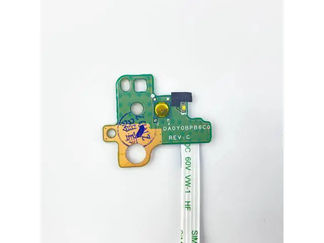 Alt view image 3 of 4 - For HP Pavilion 13-C 13-C110NR Power Button Board with Cable DA0Y0BPB6C1 DA0Y0BPB6C0 laptop Repairing Accessories