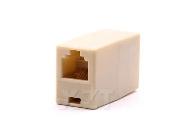 Alt view image 2 of 6 - 50Pcs/Lot RJ11 6P 4C Telephone Straight Coupler, Telephone Cable Extender Joiner Adapter Connector