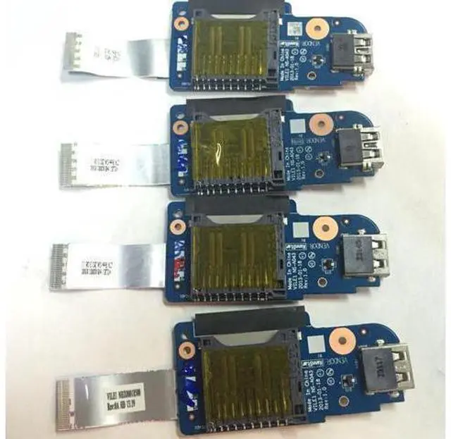 Alt view image 2 of 2 - Card reader USB port board w/ Cable For Lenovo ThinkPad Edge E431 E531 Series, NS-A043