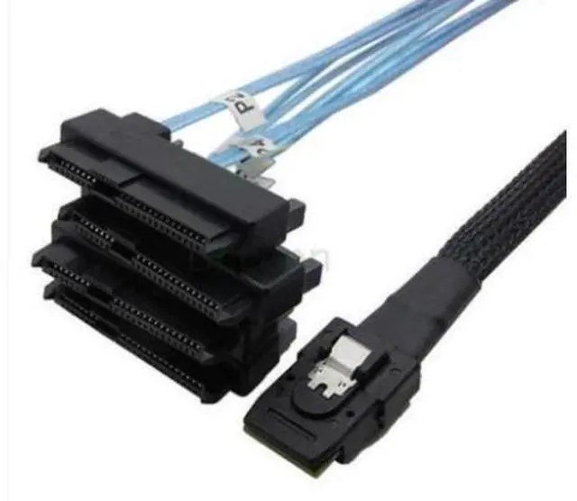 Main image of 100CM Mini SAS Cable SFF 8087 36pin to SFF 8482 Hard Disk and Power x4 SAS