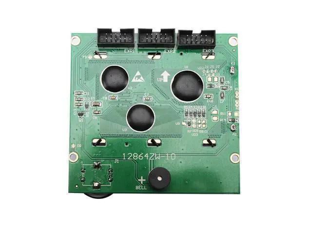 Alt view image 2 of 3 - CREALITY 3D Printer Parts Controller RAMPS 1.4 LCD 12864 Control Panel Blue Screen+Cable For CR-10S 3D Printer