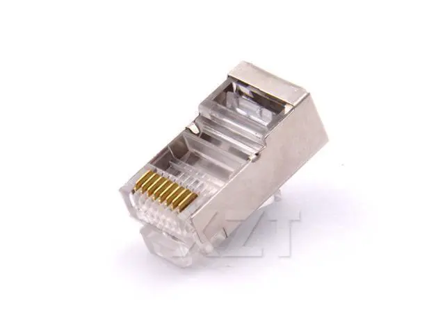Alt view image 4 of 6 - rj45 shielded cat6 shielded network connectors 50pcs /LOT rj45 plug 8p8c terminals for stp ethernet Cable switches modem