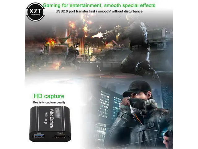 Alt view image 3 of 6 - Hot Selling HDMI Video Capture Card USB to HDMI-compatible With Loop Out HD Live Usb External Switch Game PS4 Recording Box