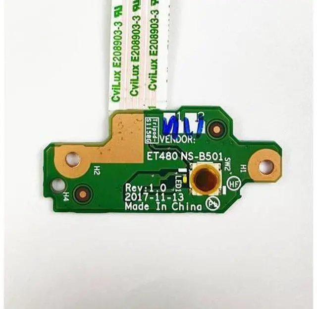 Alt view image 3 of 4 - For LENOVO Thinkpad T480 A485 laptop Power Button Board with Cable NS-B501 01YR507 Repairing Accessories