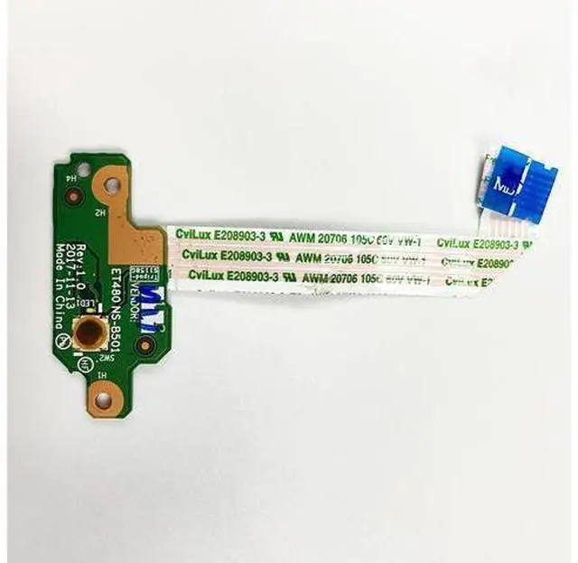 Alt view image 4 of 4 - For LENOVO Thinkpad T480 A485 laptop Power Button Board with Cable NS-B501 01YR507 Repairing Accessories