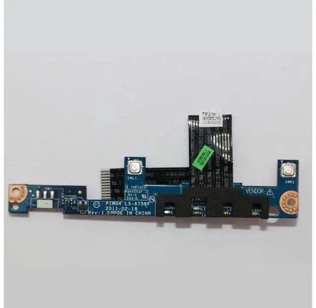 Alt view image 2 of 6 - LED Board w/ Cable For Lenovo G770 G780 Series, P/N LS-6758P 90000404