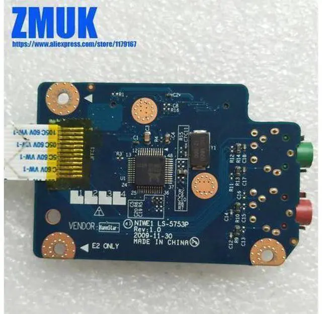 Alt view image 2 of 6 - AUDIO_CardReader Board W/Cable For Lenovo G460 G460E G465 Z460 Z465 Series,P/N LS-5753P