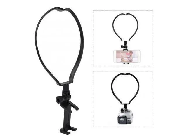 Alt view image 2 of 4 - Hands Free Phone Mount Wearable Smartphone Holder for Mobile Phone/Gopro 180 Degree Angle Adjustment for Shooting/ Recording