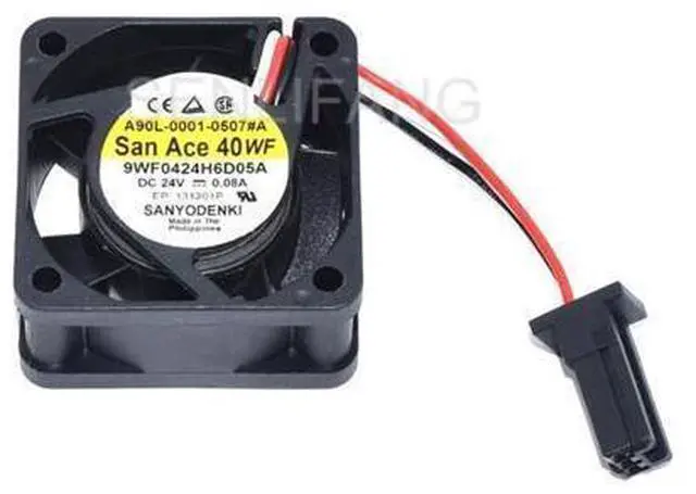 Main image of Ventilador de refrigeración cuadrado, tres cables, 9WF0424H6D05A DC24V 0.08A 40*40*20mm