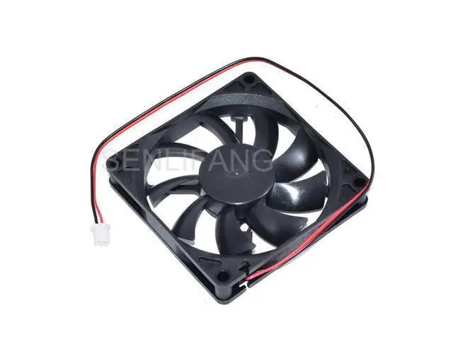 Alt view image 2 of 2 - Ventilador cuadrado de 2 cables para servidor jicon JF0815S1UR-R DC 12V, 0,34a, 80x80x15mm