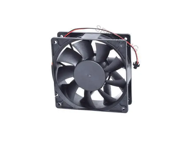 Alt view image 2 of 2 - Ventilador enfriador de servidor de 2 cables, 2 cables, para V12E24BMM9-51 4724I1 24V DC 0.6A 120x120x38mm
