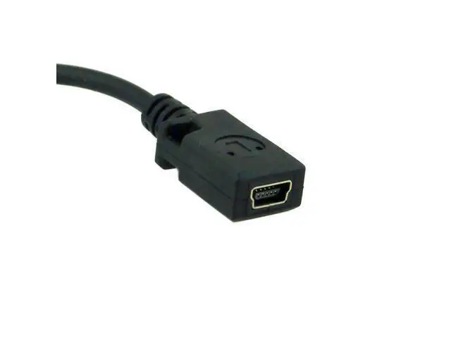 Alt view image 3 of 3 - Micro USB Male to Mini USB Female Data Charge Cable 10cm