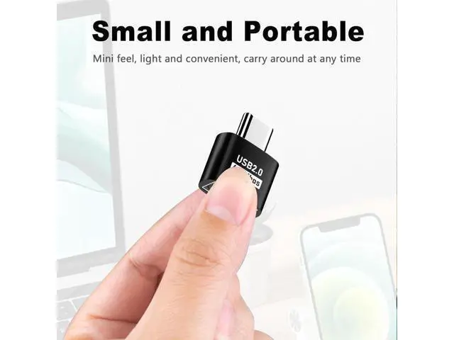 Alt view image 5 of 7 - USB C to USB Adapter, USB Type C Male to USB 2.0 Female Extension Connector, USB to USB C Adapter, Support 480Mbps Data Transfer, OTG Function and Charging for Phone, Laptop (10 Black)