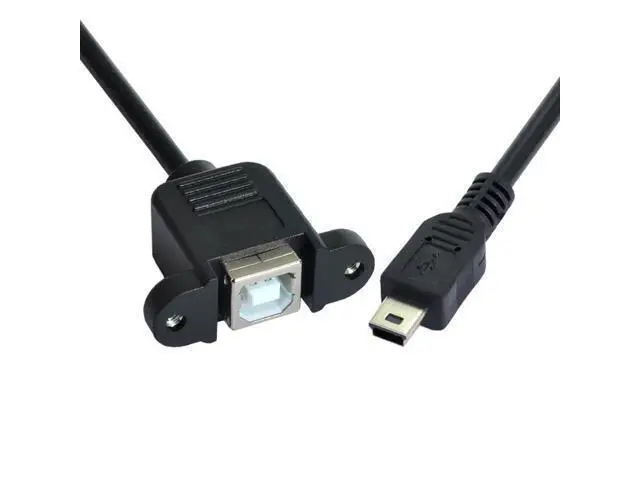 Alt view image 3 of 7 - CYDZ USB 2.0 MINI Male to B type Female OTG host CABLE 0.2m