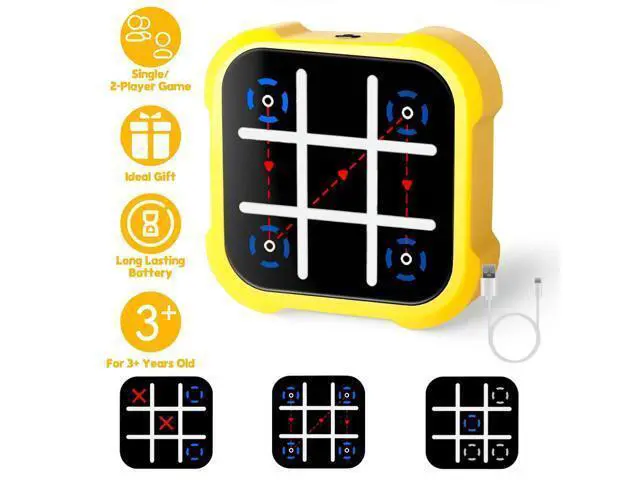 Alt view image 3 of 7 - Tic Tac Toe Bolt Game 3 In 1 Electric Puzzle Game Portable Kids Educational Toy