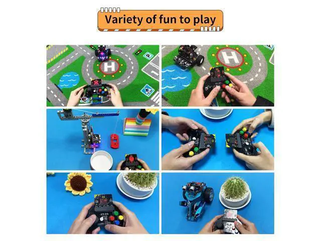 Alt view image 2 of 7 - Micro Bit Robotic Control Handle Game STEM Education Graphic Compatible with Micro:bit V2 V1.5 for Kids (Handle Without BBC v2)