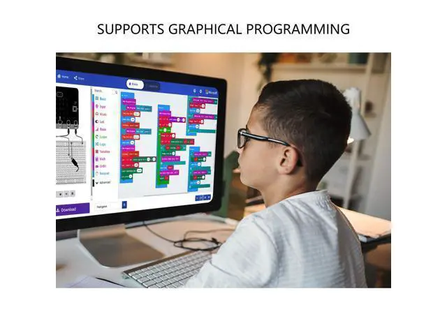 Alt view image 3 of 7 - Micro Bit Robotic Control Handle Game STEM Education Graphic Compatible with Micro:bit V2 V1.5 for Kids (Handle Without BBC v2)