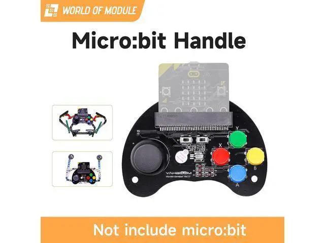 Alt view image 6 of 7 - Micro Bit Robotic Control Handle Game STEM Education Graphic Compatible with Micro:bit V2 V1.5 for Kids (Handle Without BBC v2)