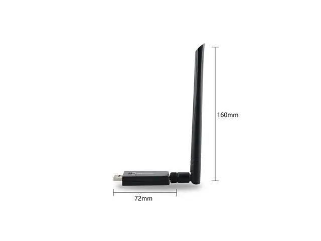 Alt view image 6 of 6 - RTL8812AU Chipset 1200Mbps 5GHz Wireless AC WiFi USB Adapter Dongle Antenna