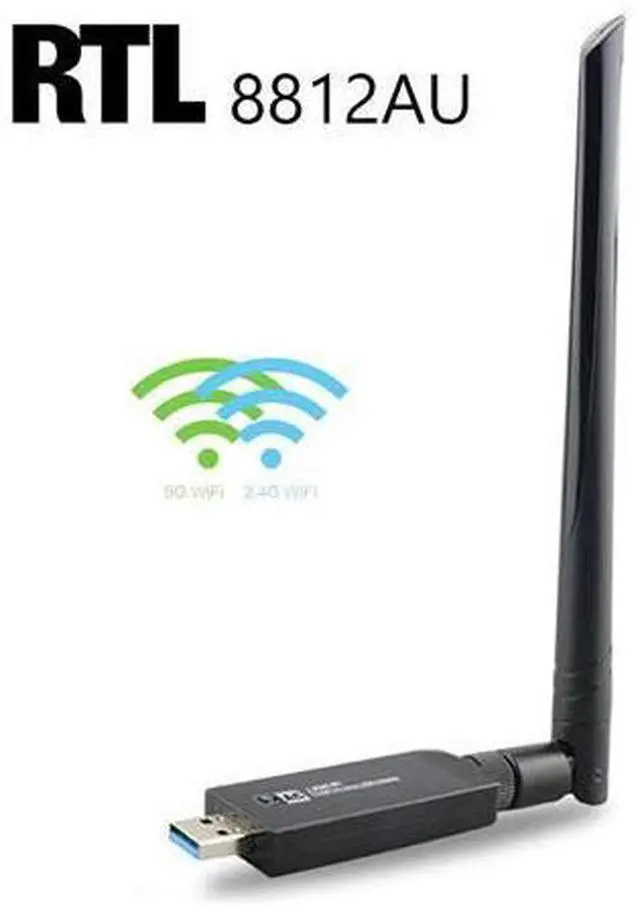 Main image of AC WiFi Adapter 1200Mbps USB3.0 WIFI Dongle RTL8812AU Chipset 5GHz card For kali Linux pentesting