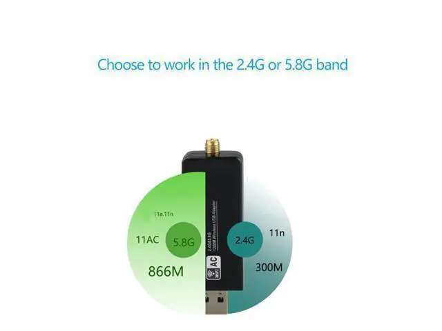 Alt view image 3 of 5 - AC WiFi Adapter 1200Mbps USB3.0 WIFI Dongle RTL8812AU Chipset 5GHz card For kali Linux pentesting