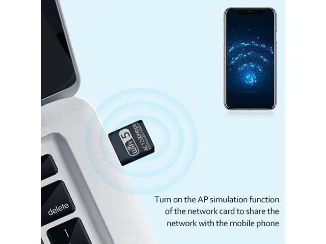 Alt view image 3 of 7 - 2.4G 5G AC1200Mbps Wireless Network Card USB Adapter Dual Band WIFI Receiver RTL8812