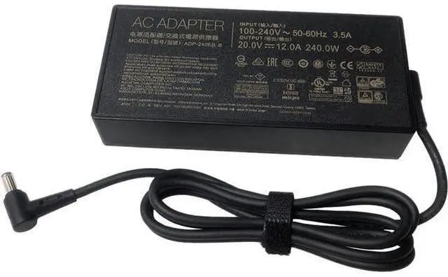 Alt view image 3 of 6 - 240W ADP-240EB B 20V 12A AC Adapter Power Supply for ASUS ROG 15 GX550LXS RTX2080 S15 S17 G15 G513 GX550LXS RTX2080 G733QM G733QR G733QS G733QSA RTX2080 Laptop Charger