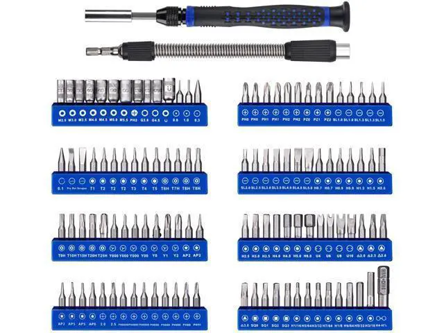 Alt view image 2 of 6 - Professional Computer Repair kit, Precision Eectronic Screwdriver Set, with 112 Magnetic Bit, Suitable for Phone, iPhone, PC, MacBook, Laptop, PS4, Xbox Repair of Small Technical Tools