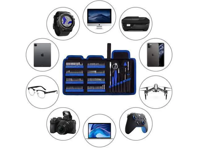 Alt view image 6 of 6 - Professional Computer Repair kit, Precision Eectronic Screwdriver Set, with 112 Magnetic Bit, Suitable for Phone, iPhone, PC, MacBook, Laptop, PS4, Xbox Repair of Small Technical Tools