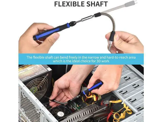 Alt view image 3 of 6 - Professional Computer Repair kit, Precision Eectronic Screwdriver Set, with 112 Magnetic Bit, Suitable for Phone, iPhone, PC, MacBook, Laptop, PS4, Xbox Repair of Small Technical Tools