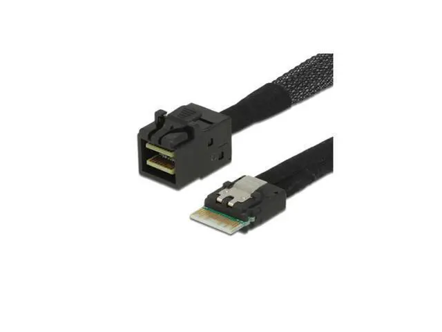 Alt view image 2 of 3 - Slim Line SAS 4.0 SFF-8654 4i 38pin Host to HD Mini SAS 4i SFF-8643 36pin Target Cable 50cm SF-098- 1m