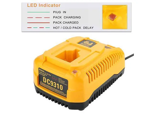 Alt view image 5 of 7 - Replacement for 3500mAh Dewalt 18V Battery amp Dewalt 18V Battery Charger DC9310 for Dewalt 72V 96V 12V 144V 18V NiCad NiMh Dewalt Battery and Charger