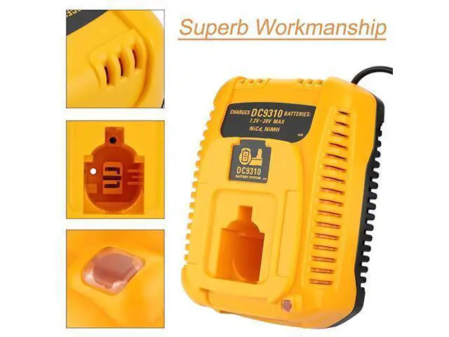 Alt view image 4 of 7 - Replacement for 3500mAh Dewalt 18V Battery amp Dewalt 18V Battery Charger DC9310 for Dewalt 72V 96V 12V 144V 18V NiCad NiMh Dewalt Battery and Charger