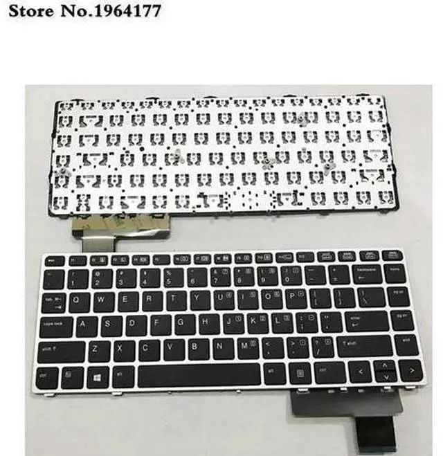 Main image of English Laptop keyboard for HP EliteBook Folio 9480 9470M 9480M 9470 702843-001 US Replace Keyboard Silver
