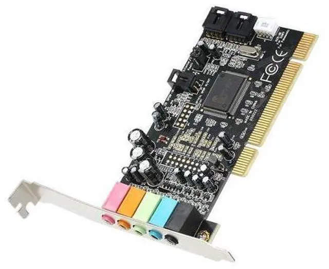 Alt view image 2 of 2 - PCI-E 5.1 Channel 6 port 3D Audio Stereo Surround Sound Card For Windows Linux