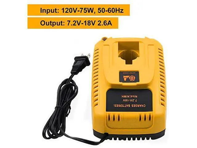 Alt view image 5 of 7 - Dc9310 Fast Battery Charger Replacement For Dewalt 7.2V -18V Xrp Nicad Nimh Battery Dc9096 Dc9098 D