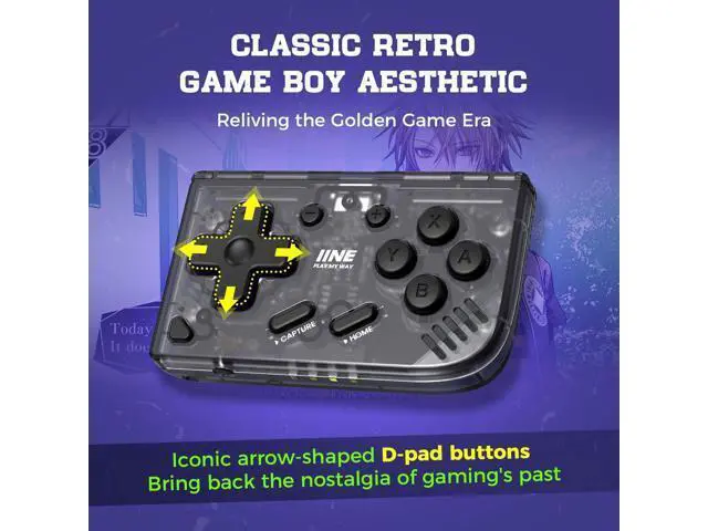 Alt view image 3 of 7 - IINE Mini Retro Wireless Controller, Micro Remote Controller for Switch/OLED, PC, Android and IOS, Keychain Pocket-sized Controller with Turbo Function (Black)