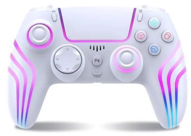 Main image of Wireless Controller for P4 with LED Lighting, Remote Control for P4 with Double Shock, Six-Axis Sensor