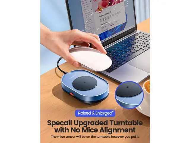 Alt view image 3 of 7 - Vaydeer Undetectable Mouse Mover, M4 Mouse Jiggler Device with ON/Off Switch, Driver-Free Shaker Wiggler Mouse Movement Simulation for Computer Awakening, Gift Ideal for Men/Women