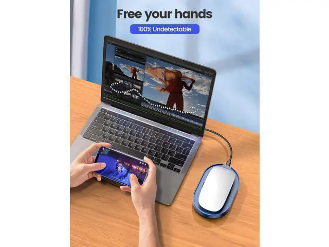 Alt view image 7 of 7 - Vaydeer Undetectable Mouse Mover, M4 Mouse Jiggler Device with ON/Off Switch, Driver-Free Shaker Wiggler Mouse Movement Simulation for Computer Awakening, Gift Ideal for Men/Women