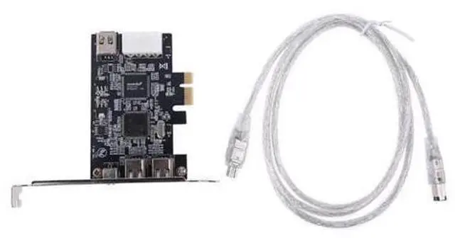 Main image of D7YC PCIe 3 Ports Firewire Cable Expansion Card PCI Express 1394B & 1394A TI XIO2213B Chipset Adapter