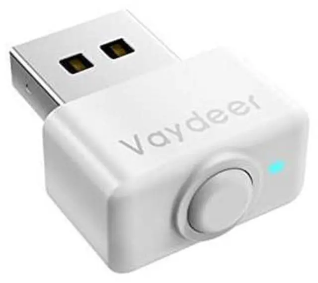 Main image of VAYDEER Mouse Jiggler USB Mouse Mover Mouse Emulator Mouse Auto Move with ON/OFF Switch No Driver Required Plug and Play Ultra Small - White