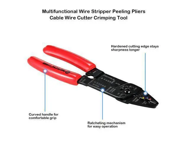 Alt view image 5 of 5 - Multitool Hand Tools Multifunctional Wire Stripper Crimper Peeling Pliers Mini Crimping Tool Cable Wire Cutter Electric Tools